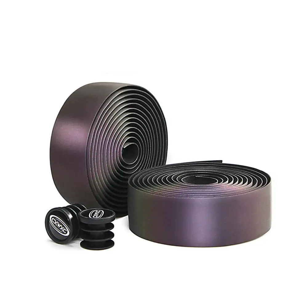 

2PCS Reflective Bicycle Handlebar Tape Belt Gradient MTB Road Bike Handlebar Sticker Belt Cycling Dimming Reflective Band