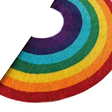 Красочный напольный коврик, домашний Радужный коврик, коврик для двери, декоративный коврик для кухни, гостиной, спальни, домашний декор, ковер