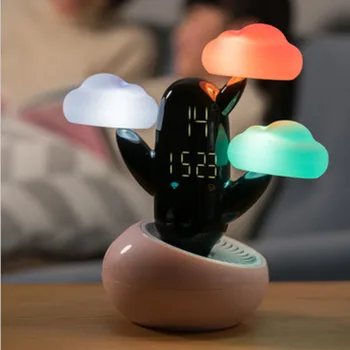 

Time Lamp Small Alarm Clock Originality Bedside Bedroom Electronics Induction Small Night-light Intelligence Led Digital Clock