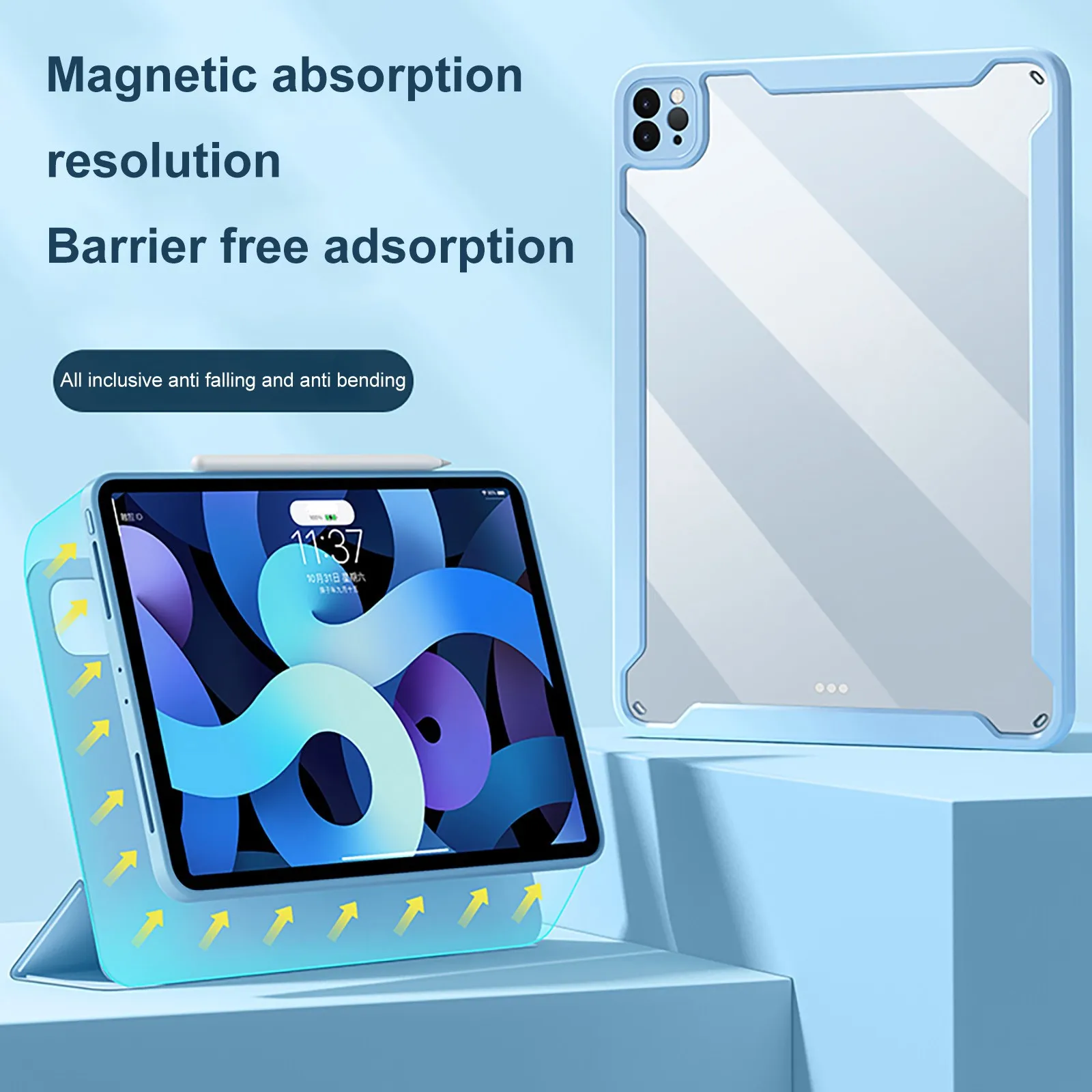 Protective Case For Ipad Pro 11 2021 Transparent Detachable