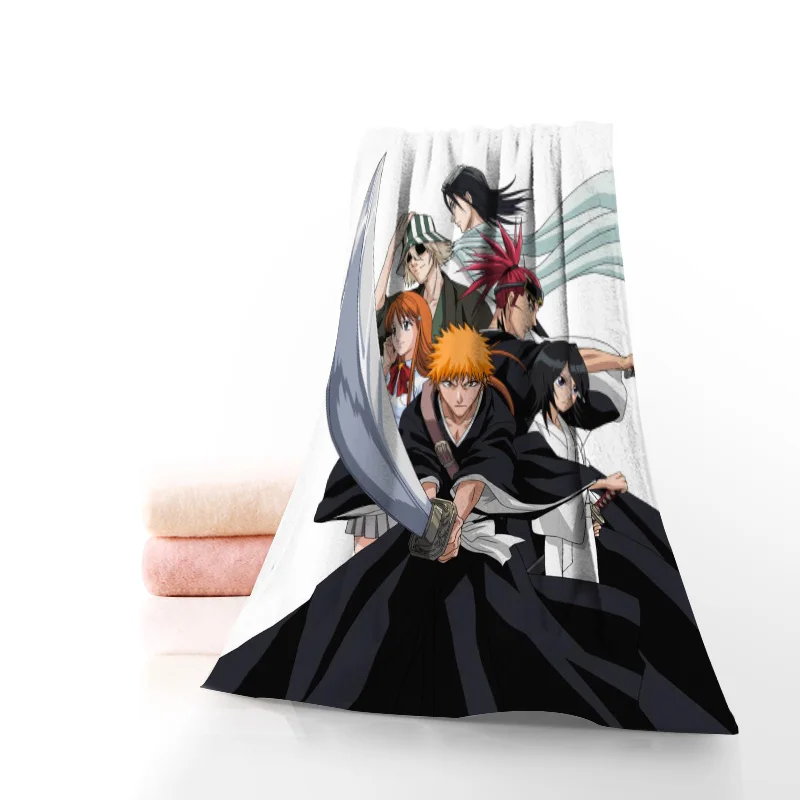 Anime Bleach Rukia Kuchiki Bath Towel Washcloth Home Textile Travel