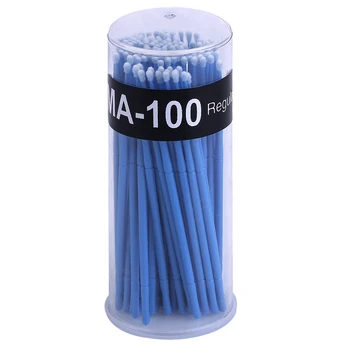 

100pcs/set Professional Eyelashes Makeup Use Plastic Disposable Eyelash Cleaning Stick Cleaning Brush Stick