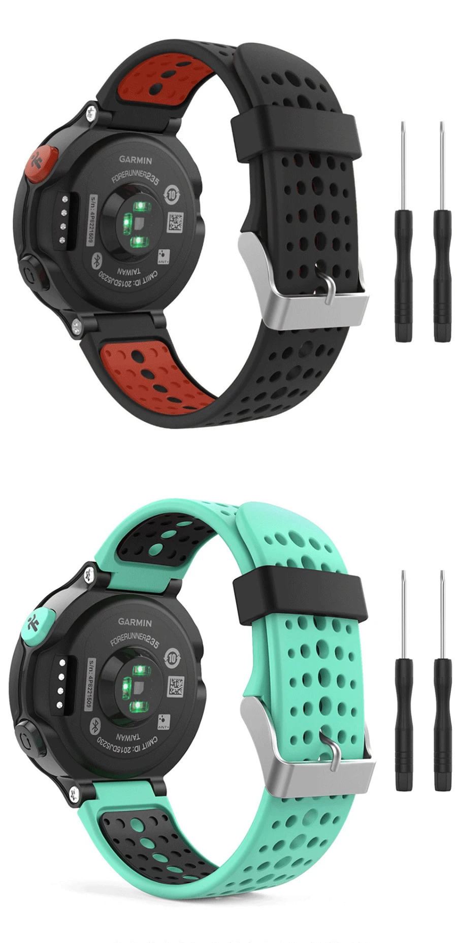 Цветной силиконовый сменный ремешок для часов Garmin Forerunner 230 235 220 620 630 735 аксессуары для умных часов браслет