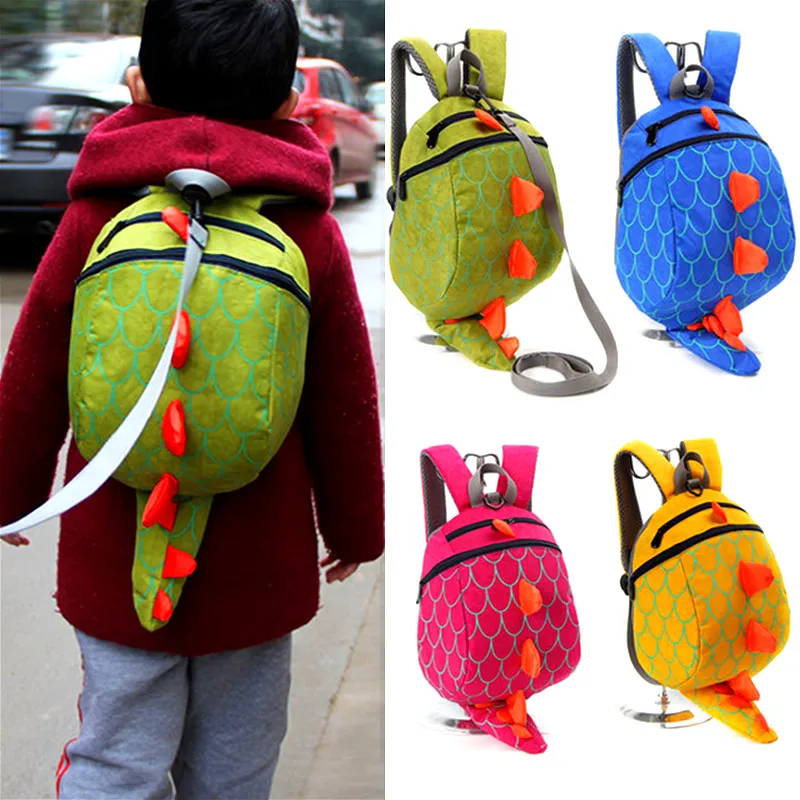 Детская сумка с динозавром для маленьких мальчиков и девочек, защитный накладной рюкзак для прогулок, детский мини школьный рюкзак для детского сада
