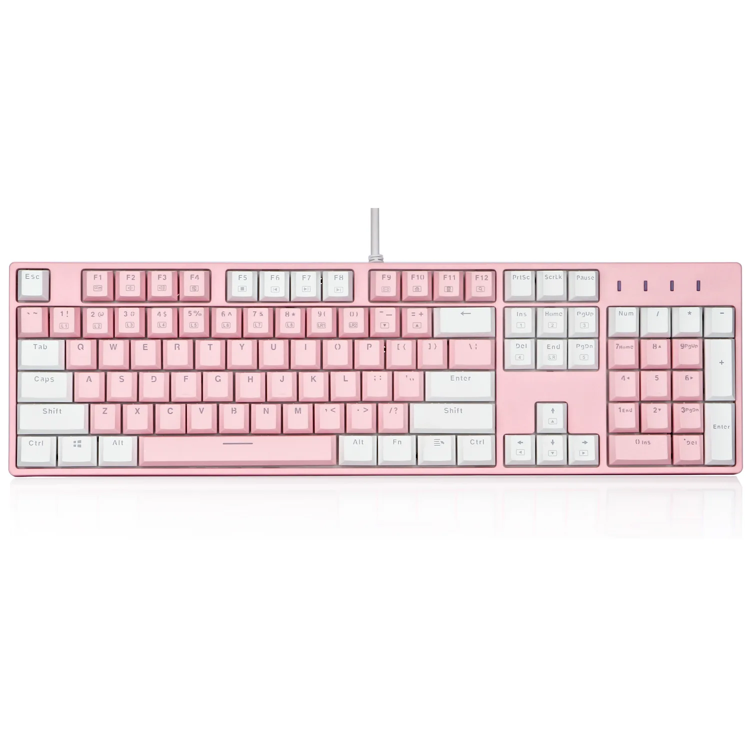 

E Element X-8100 Keyclick Rainbow Shining PBT Key Cap Keyboard-Plug Axis Mechanical Keyboard Foreign Trade