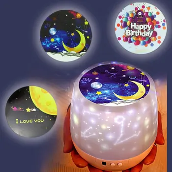 

Starry Sky Night Light Planet Magic Projector Earth Universe LED Lamp Colorful Rotate Flashing Star Kids Baby Christmas Gift