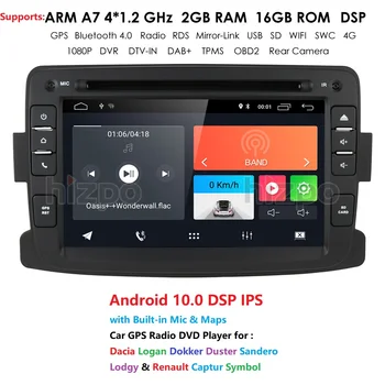 

IPS DSP Car Multimedia dvd player Android 10 GPS audio For Duster/Captur/Lada/Xray 2/Logan 2/Dacia/Sandero car radio stereo wifi