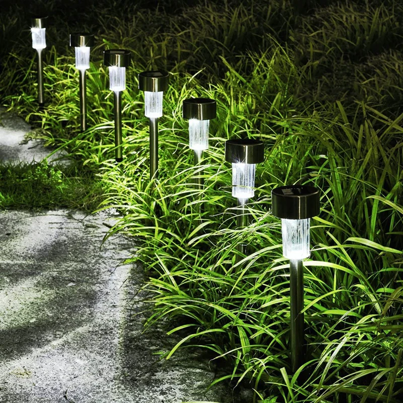 10PCS Solar Pathway Licht Solar Landschaft Licht Solar Garten Licht Im Freien Wasserdichte Für Hof Terrasse Rasen Gehweg Solar Lampe
