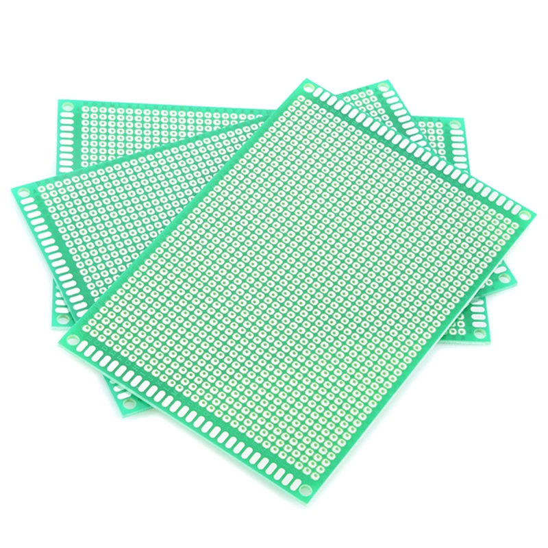 5pcs/lot Universal PCB Board 8x12cm Double Side Prototype 8*12cm Printed Circuit 80x120mm For Arduino Soldering | Электронные