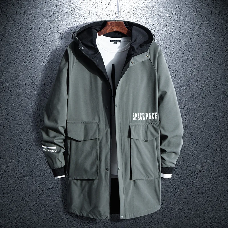

Plus Size 4XL 5XL 6XL 7XL 8XL Mens Hooded Collar Jackets and Coats 1-00