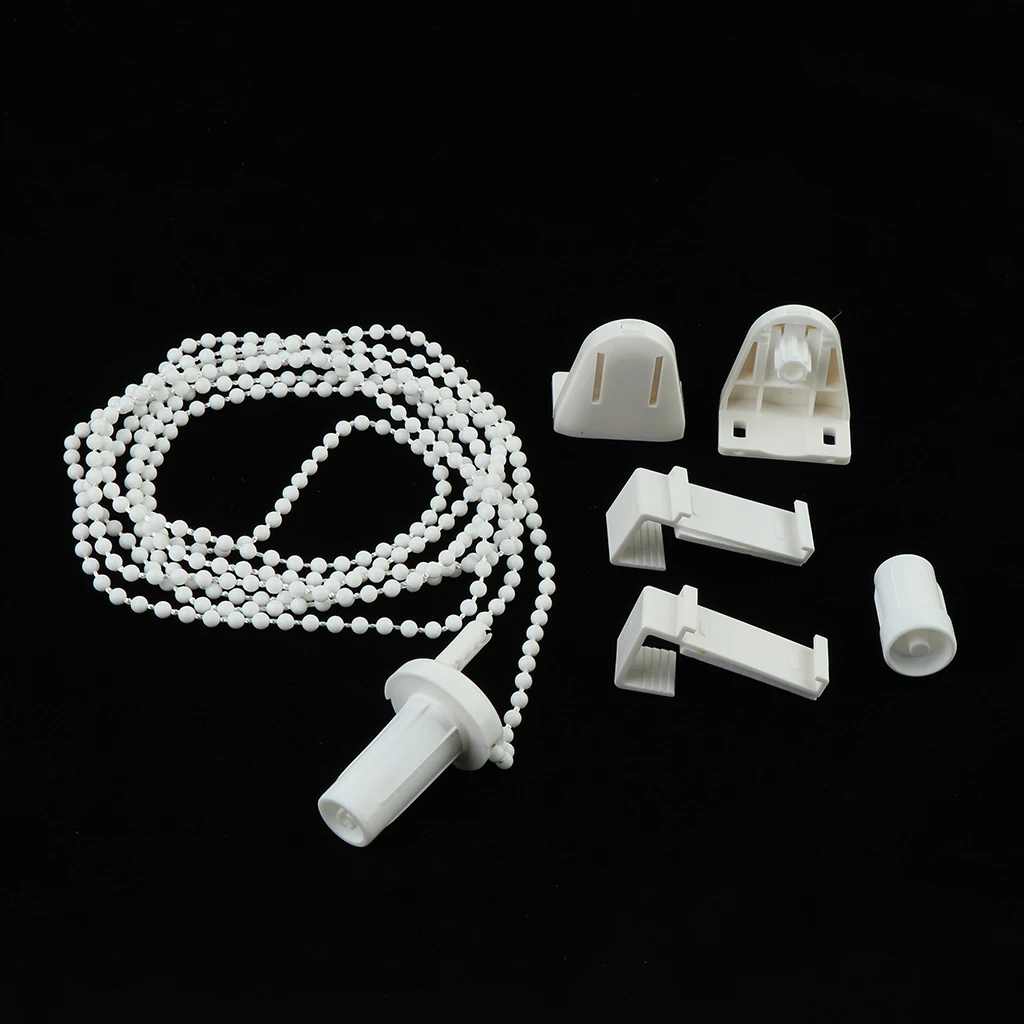2 Set Curtain Roller Clutch Bracket with Bead Chain for 17-18mm Diameter Tube