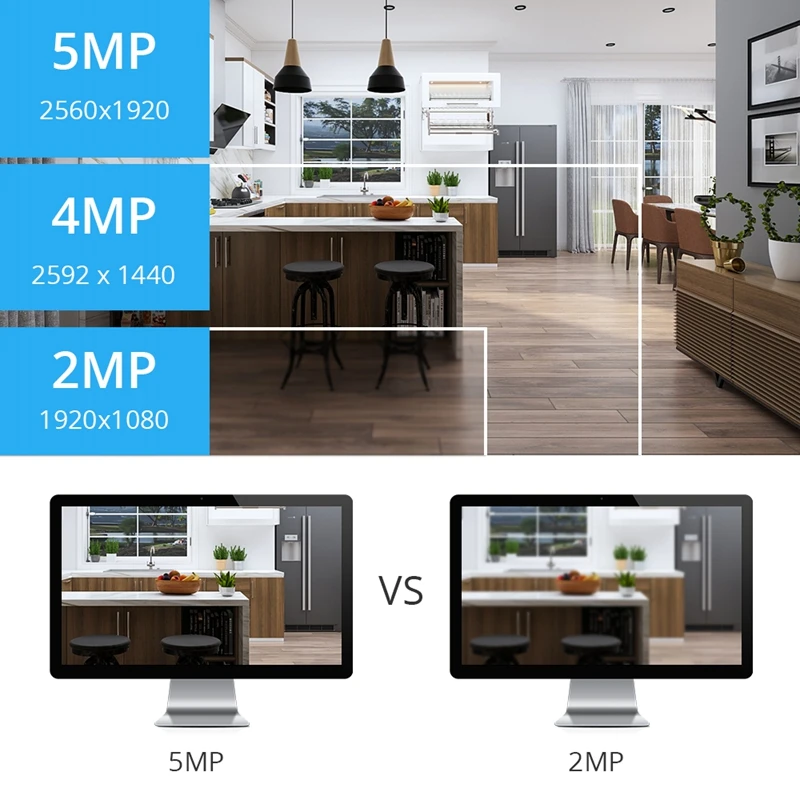 DEFEWAY 8CH HD 5.0MP(2560x1920 P) H.265+ наружная система безопасности, HDMI CCTV, видео наблюдение, 4 камеры, комплект с 1 ТБ HDD