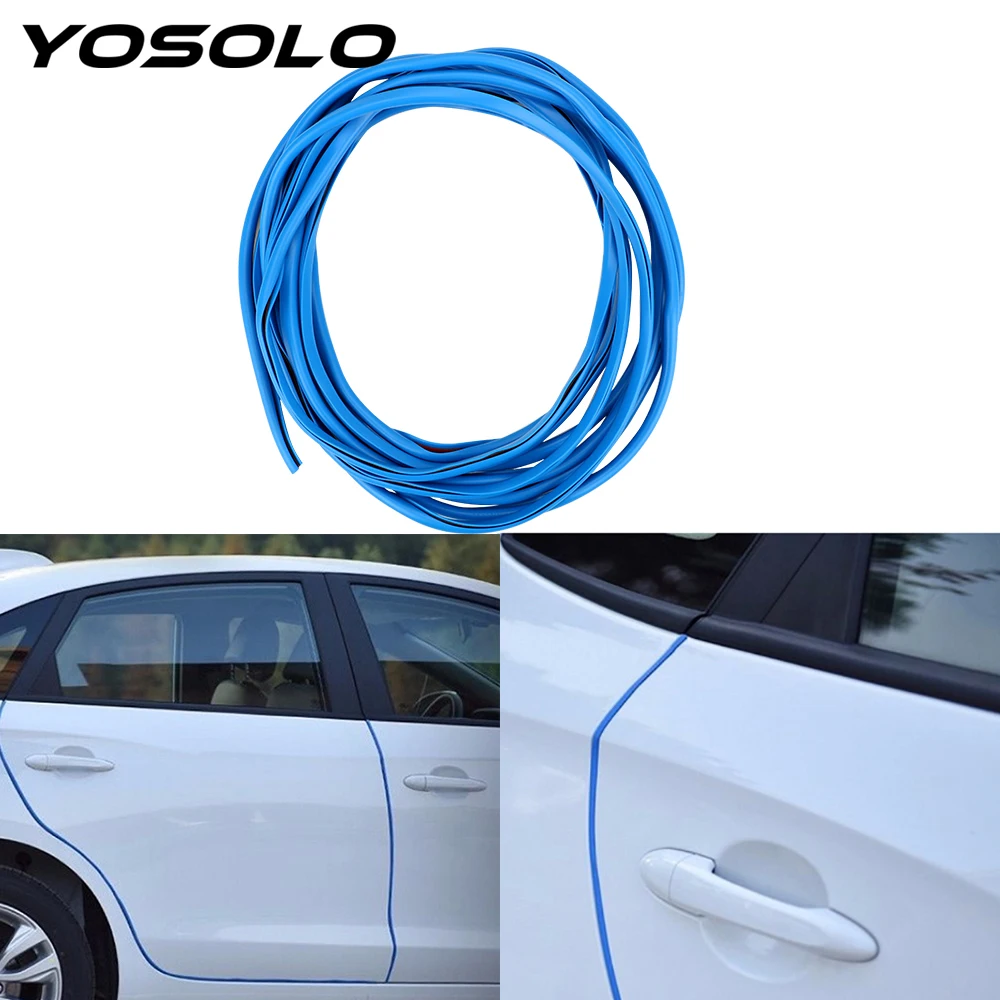 5M Car Door Edge Guards Car Door Protector Rubber U Shape Flexible Car Door Bumper Edge Guard Protection Trim Anti-Collision Rubber Clips Seal Fits for Most Universal Car