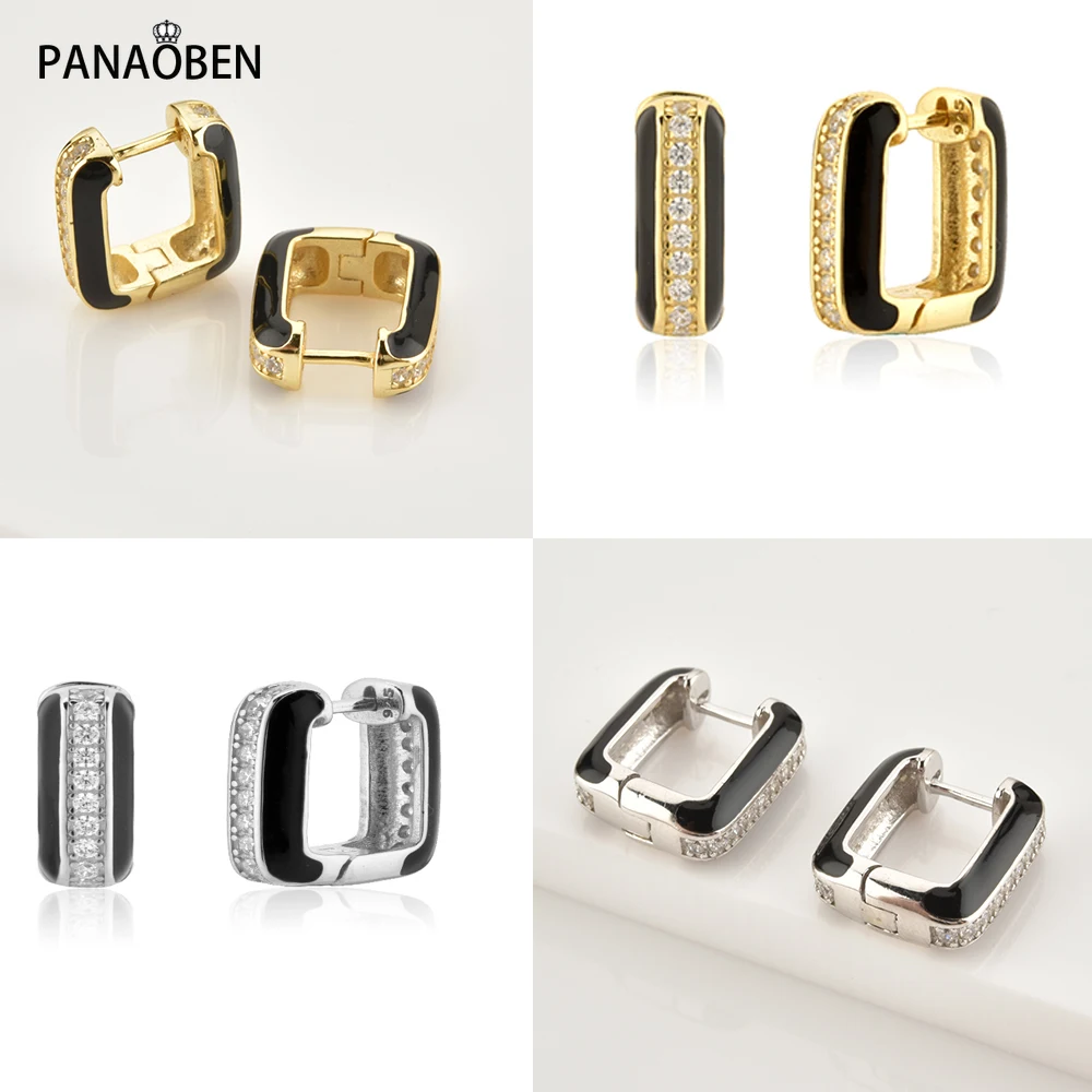 

Женские серьги из серебра 925 пробы, с эмалью и цирконом