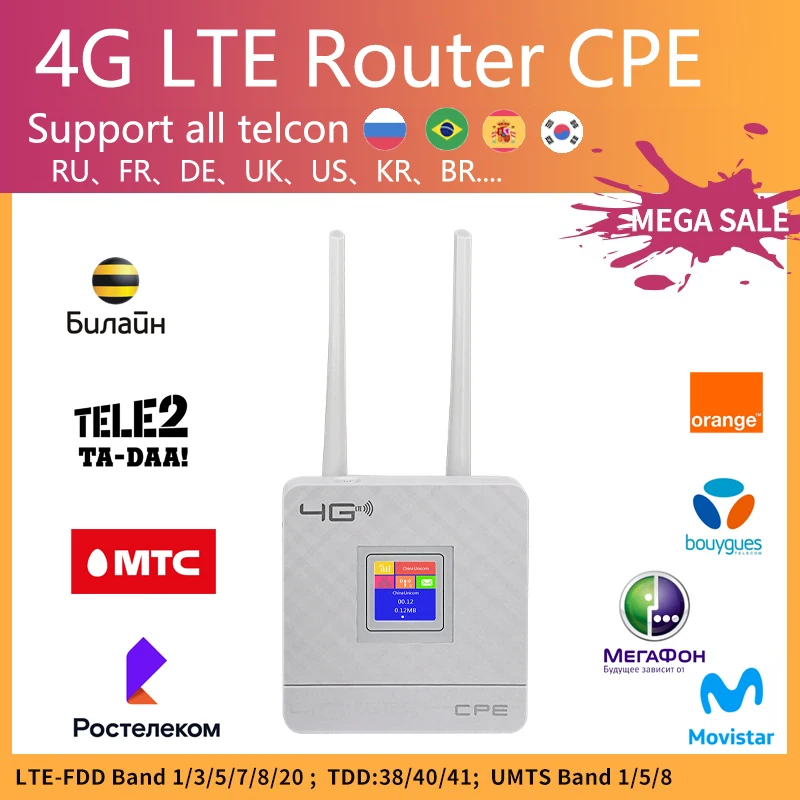 Wi-Fi-роутер с Sim-картой 4G Мбит/с | Мобильные телефоны и аксессуары