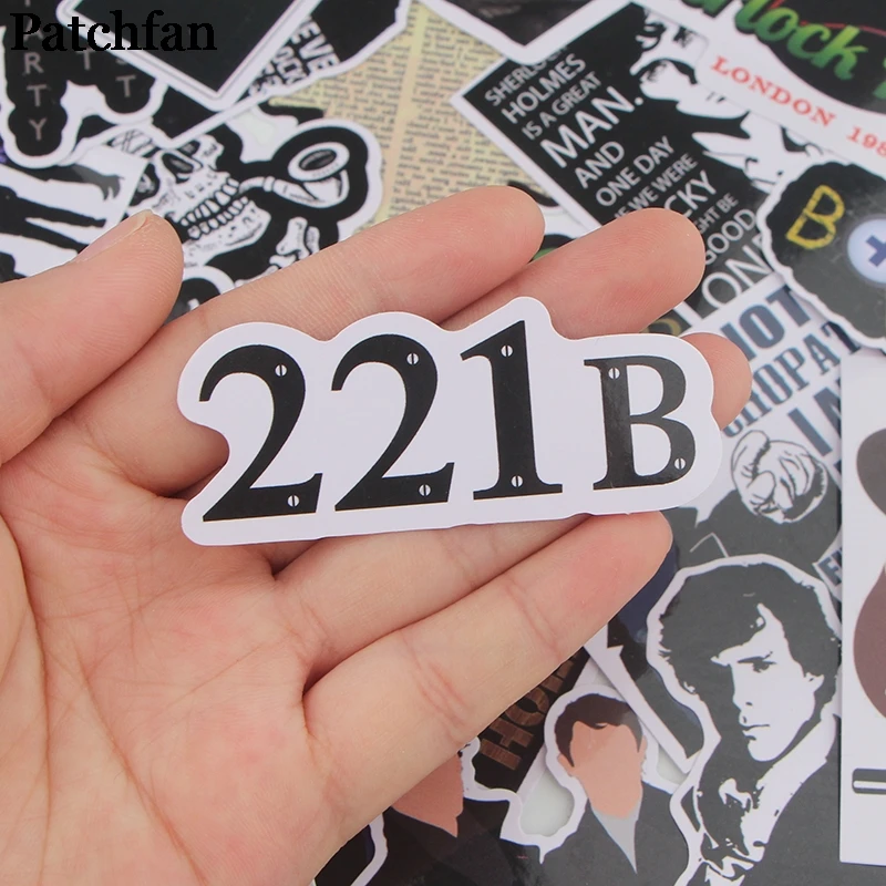 Patchfan 32pcs Sherlock Kids Toy Stickers pack for DIY scrapbooking album car Luggage Phone notebook decals Waterproof A2295