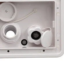 Гравитация/город воды на входе люка обратный клапан смотреть защелки w/ключи, белый#2