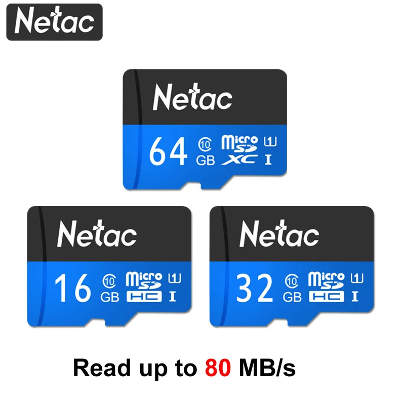 Карта памяти Netac Micro SD P500 класс 10 16 ГБ 32 64 карта C10 Mini SDHC SDXC TF для смартфона камеры