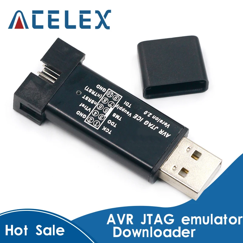 Usb AVR JTAG ICE эмулятор AVR-USB downloader загрузка линии металлический корпус | Инструменты