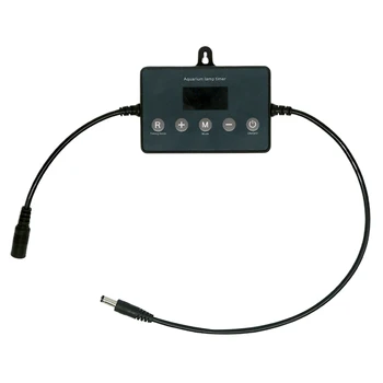 

Modulator Easy Use LCD Screen Home 12-24V LED Light Brightness Adjustment Aquarium Dimmer Controller ABS Mini Intelligent Timing