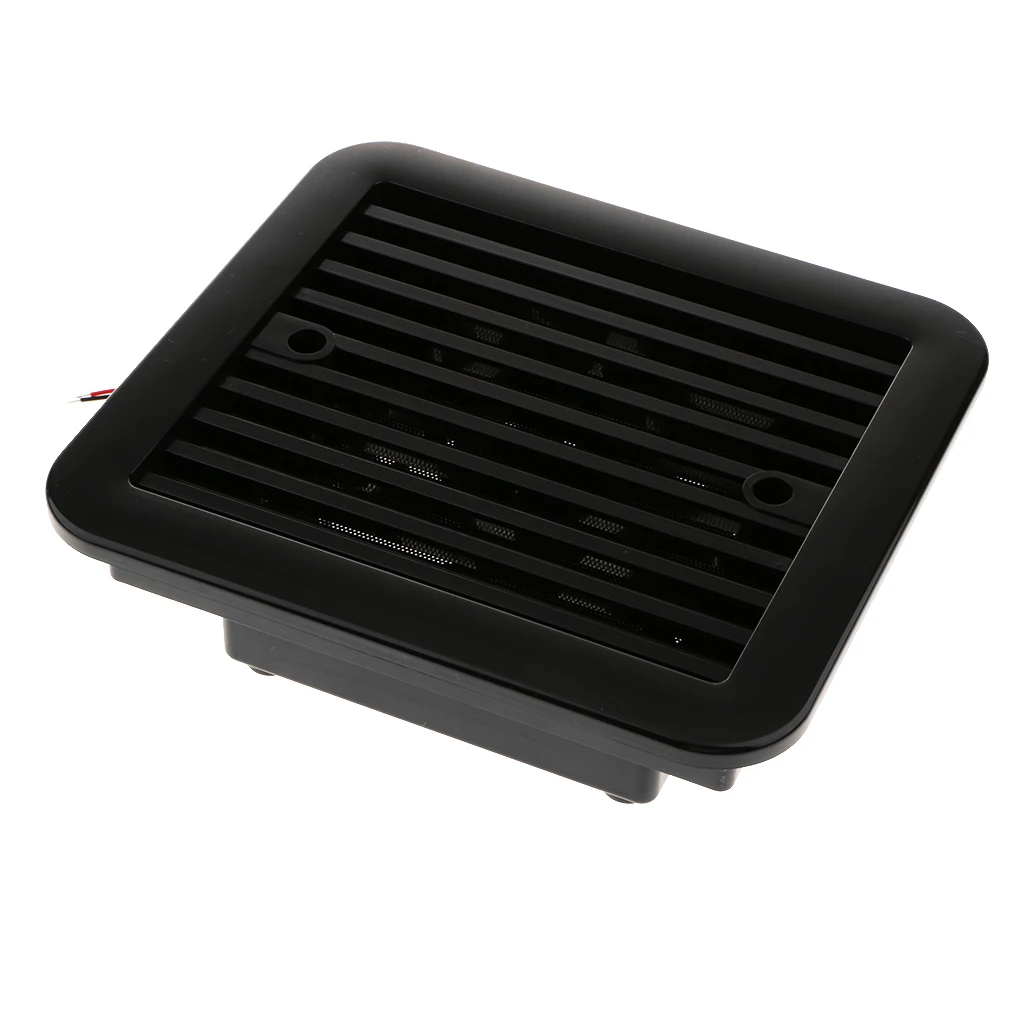 Standard Universal Side Air Vent Ventilation Exhaust Fan 12V for RV, Trailer, Camper, Motorhome - Black