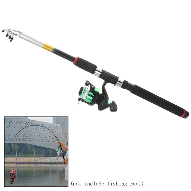 Telescopic Fishing Rods 2.1m 2.4m 2.7m Glass Fiber Telescopic Fishing Rod  Sea Pole Travel Sea Rock Rods - Fishing Rods - AliExpress