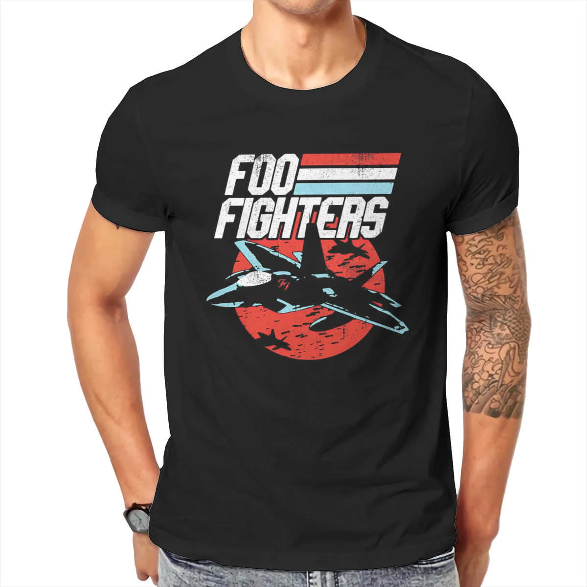 Camiseta de moda para hombre, camisa de diseñador Punk Foo Fighters Rock, algodón, redondo, de gran tamaño, ropa para hombre|Camisetas| - AliExpress