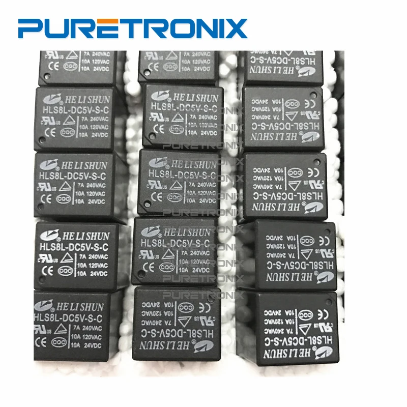 

10pcs HLS8L-DC5V-S-C HLS8L-DC12V-S-C DIP relay
