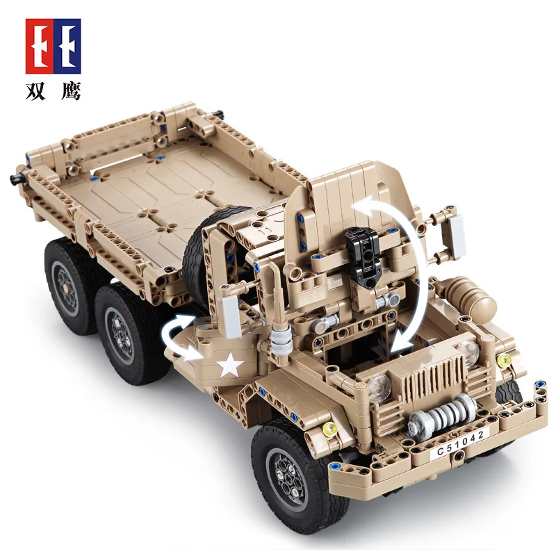 

Double e Click Building Blocks Military Personnel Carriers (APC) Wireless Remote Control Creative Assembled Educational Building