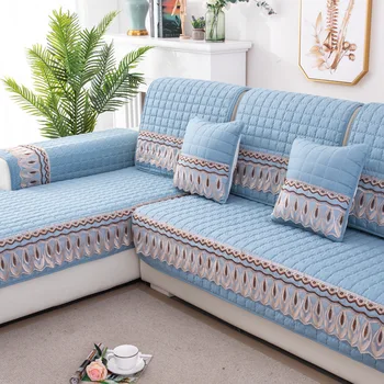 

Sofa Cover for Living Room Solid Color Dirt-proof Sofa Cover Elastic Protect Pet Dog Cushion Mat 1-3 Seats Sofa