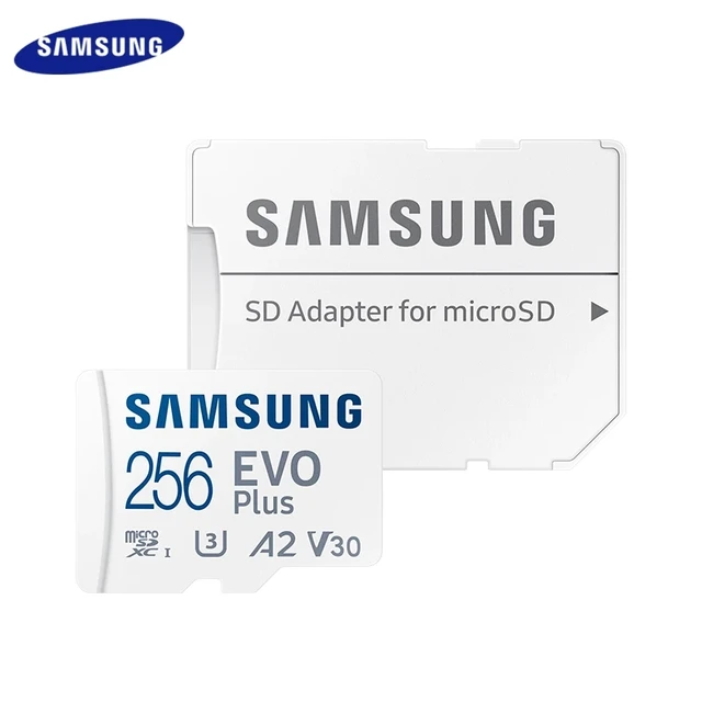 SAMSUNG EVO Plus MicroSD Card 128GB 256GB 512GB 4K U3 V30 A2 Read 130MB 64GB V10 A1 U1 TF Memory CARD Free Shipping 1