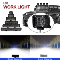 4ROWS LED Work Light Bar 4-20Inch Car Tractor Boat Offroad 4WD 4x4 Motorcycle SUV ATV 12V 24V Driving Indicator Auxiliary Lamp