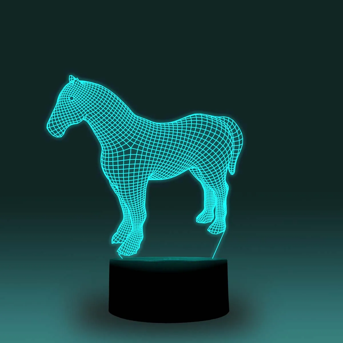 NiteApps 3D лошадь/пони светодиодный ночник настольная иллюзия Лампа подарок на день рождения приложение/сенсорное управление