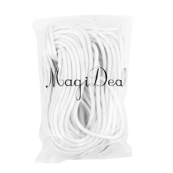 

20 Meters WHTIE Polyester Braided Anchor Rope Line For Sail Boat Kayak Canoe