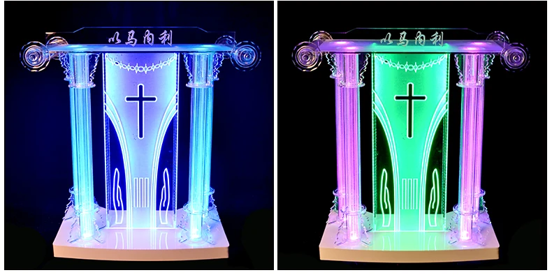 Современный внешний вид и коммерческая мебель общего использования плексиглас подиум для церкви