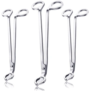 

3Pcs Candle Wick Trimmer Wick Clipper Wick Cutter Wick Scissor Wick Candle Tool(Silver)