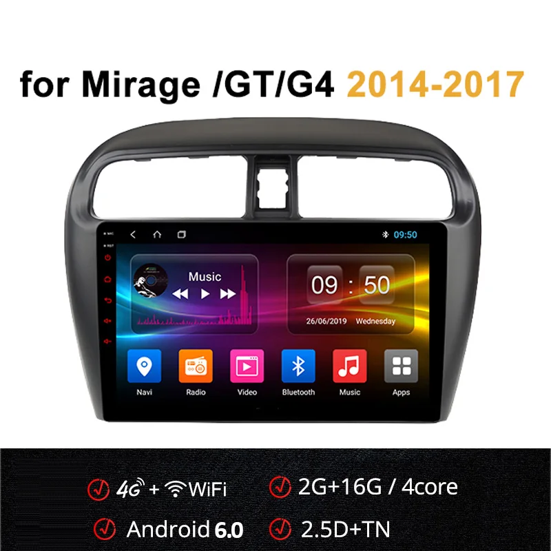 K3 Восьмиядерный Android 8,0 автомобильный Радио мультимедийный плеер gps Navi forfor Mirage Mirage GT Mirage G4 4G LTE - Цвет: K3