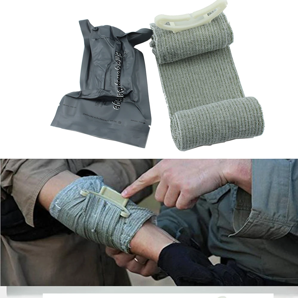 4/6 Inches Madicare Israeli Bandage Trauma Dressing First Aid Medical Compression Emergency | Спорт и развлечения
