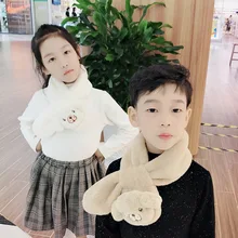 Royalmaybe/Детские шарфы; сезон осень-зима; принт с животными; Теплое кольцо для девочек; Новинка; Акрил; 60-80 см