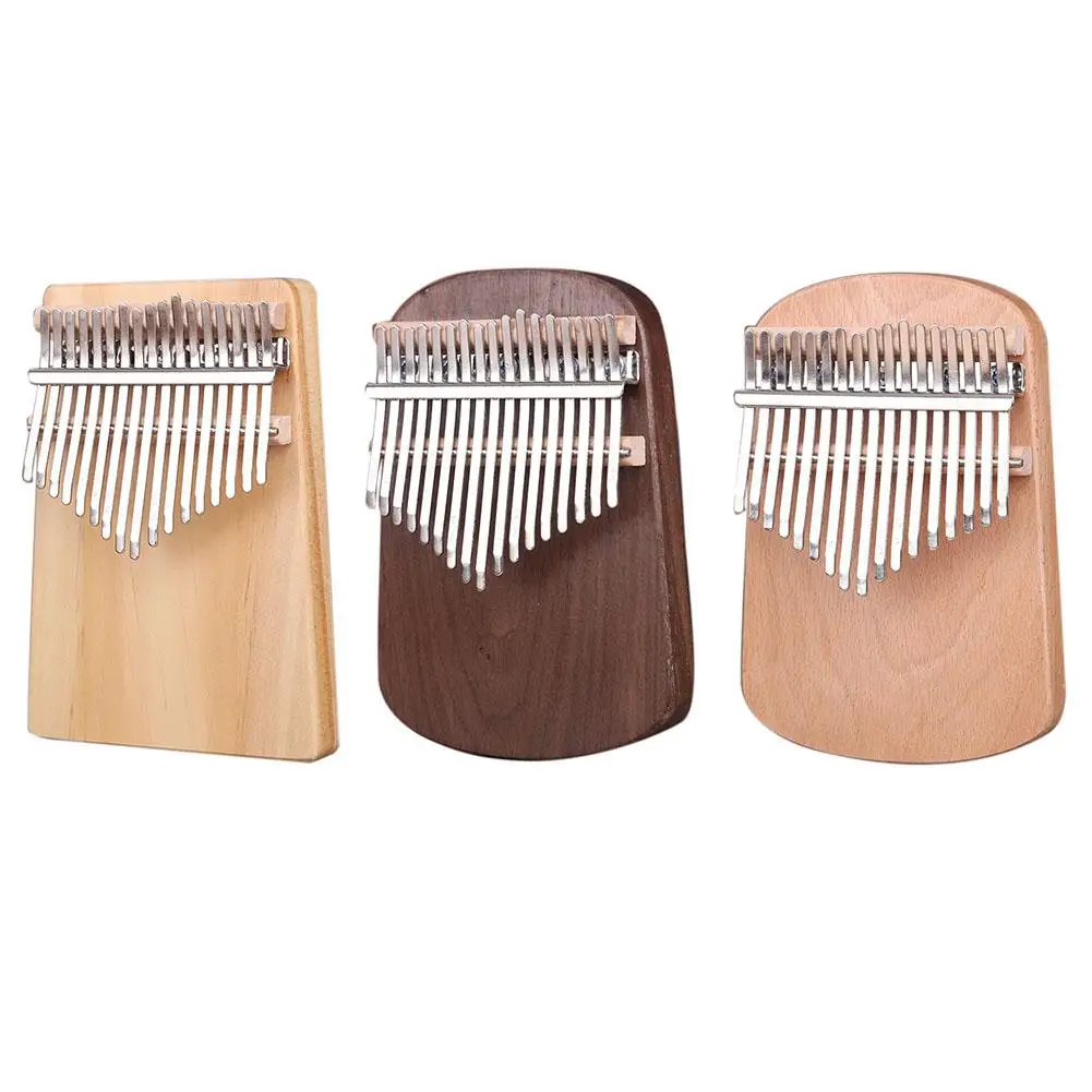 

Kalimba 17 Key Thumb Piano Mini Portable Solid Finger Piano With Locking System Musical Instrument Mahogany Body For Beginner