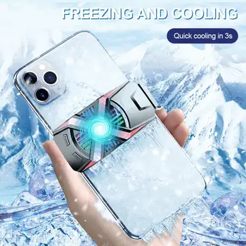 

Protable Mobile Phone Cooler Semiconductor Cooling Fan Holder For iPhone Samsung Universal Mobile Cooling Artifact Game Radiator
