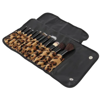 

Makeup kits Brush Cosmetic Facial Make Up Set tools With Leopard Bag makeup brush tools High Quality New Fashion