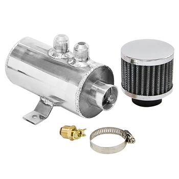 

Car Modification Parts Universal 0.75L Oil Oil Vent Pot Oil Filter Pot with Air Filter with AN10 Connector