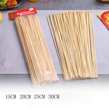 

90PCs Disposable Bamboo Sticks Barbecue Tools Natural BBQ Bamboo Skewers for Barbeque Shish Kabob Outdoor Grill BBQ Supplies