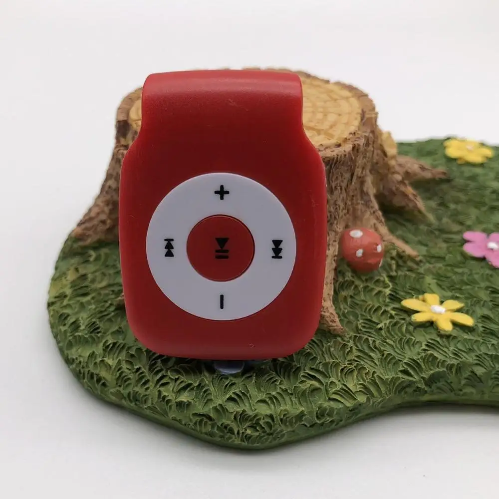 Красный MX-304 мини MP3-плеер с микро SD картой мини USB портом Цифровой музыкальный плеер Многофункциональный плеер - Цвет: Красный