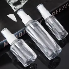 Botellas rellenables de plástico transparente para viaje, atomizador para botella de Perfume, frasco con rociador pequeño, libre y seguro, 30/50/100ml