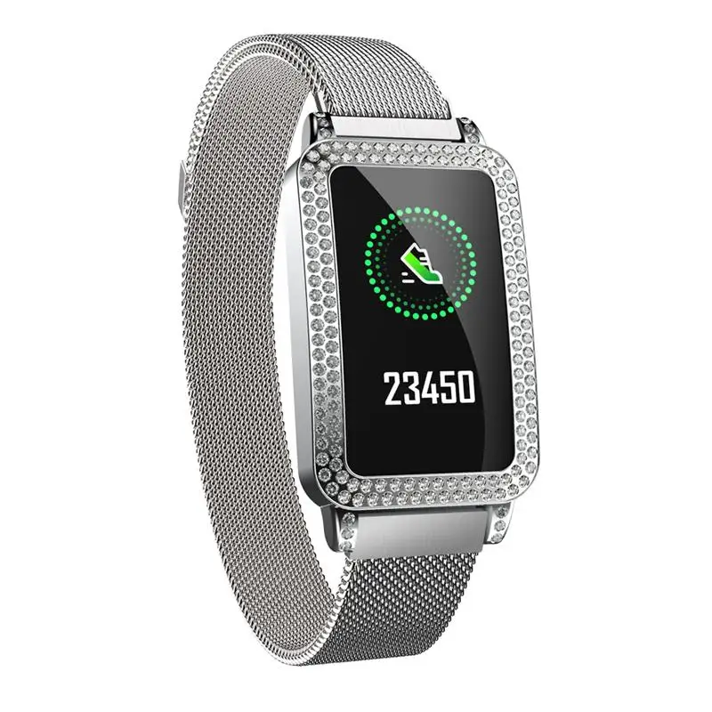 

Bakeey G68 Female Multi-sport Heart Rate Blood Pressure O2 Monitor Weather Push Music Brightness Control Fintness Smart Watch