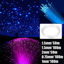 0,75 мм/1 мм/1,5 мм/2 мм ПММА прозрачный Оптический кабельное волокно конец света с/х Светодиодная лампа руководство набор «сделай сам» на праздник Красного коммерческое освещение