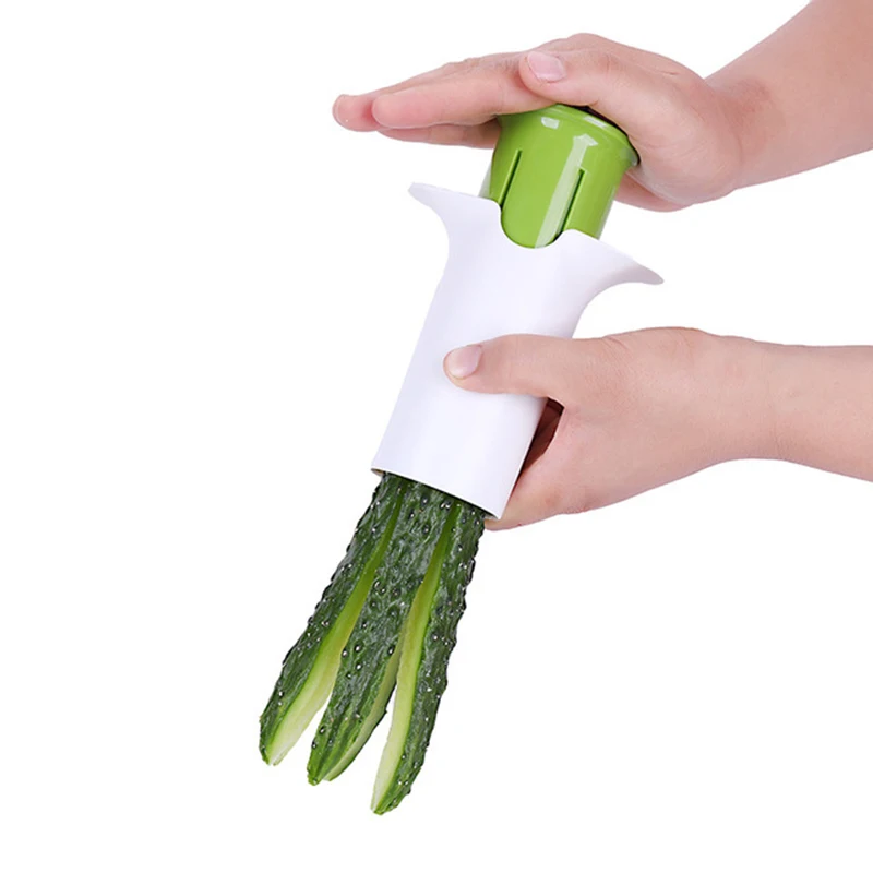 

New Creative Vegetable Cutters Fruit Cucumber Carrot Divider Strawberry Slicer Splitter Kitchen Gadgets Accessories