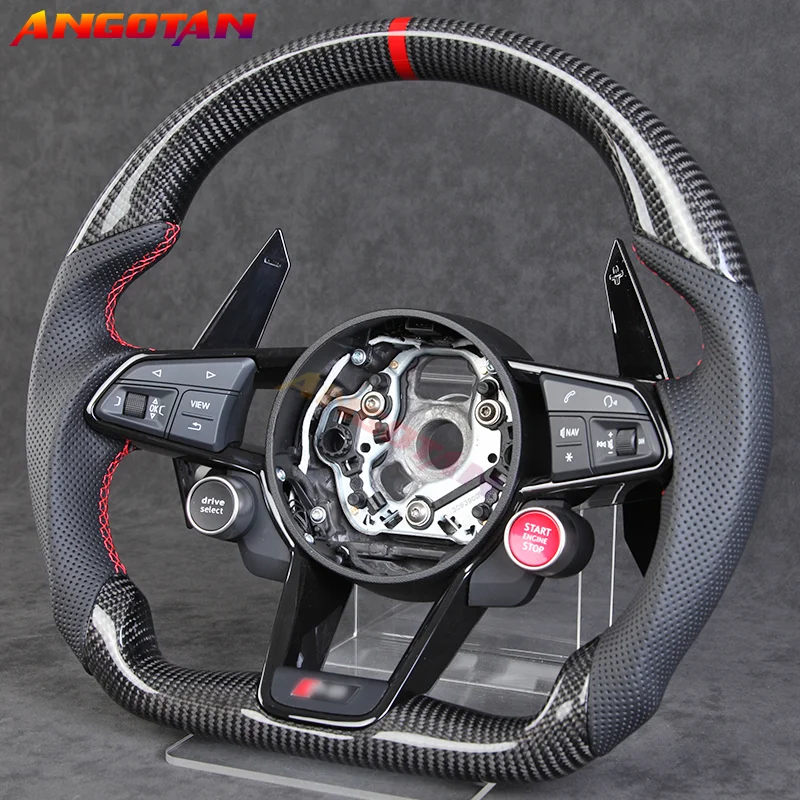 Carbon Fiber Lenkrad Fit Für Audi R8 TT TTs Sport Auto volante